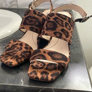 Cheetah print heels - brand new never worn